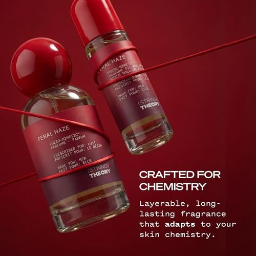 STRING THEORY Pheromone Roll On Perfume Oil for Women - Spicy & Sweet Vanilla Amber Boozy Gourmand Musk - Dark Rum, Vanilla, Creamy Tonka Bean - Long-Lasting Fragrance - Pheromones Phero-Mimetic Oil Avelisse
