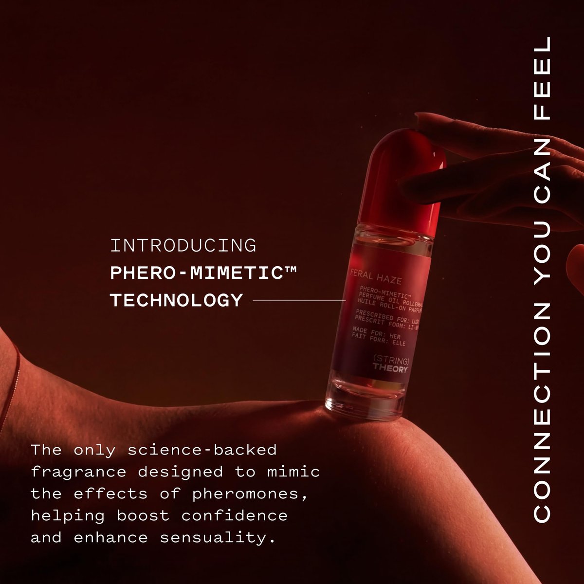 STRING THEORY Pheromone Roll On Perfume Oil for Women - Spicy & Sweet Vanilla Amber Boozy Gourmand Musk - Dark Rum, Vanilla, Creamy Tonka Bean - Long-Lasting Fragrance - Pheromones Phero-Mimetic Oil Avelisse