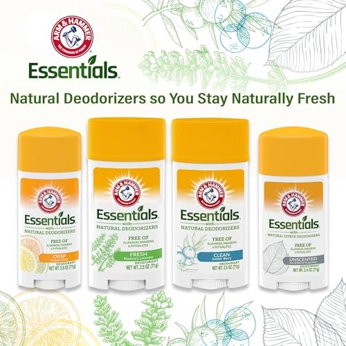 ARM & HAMMER Essentials Deodorant, Juniper Berry, Made with Natural Deodorizers, 2.5 oz - görsel 11