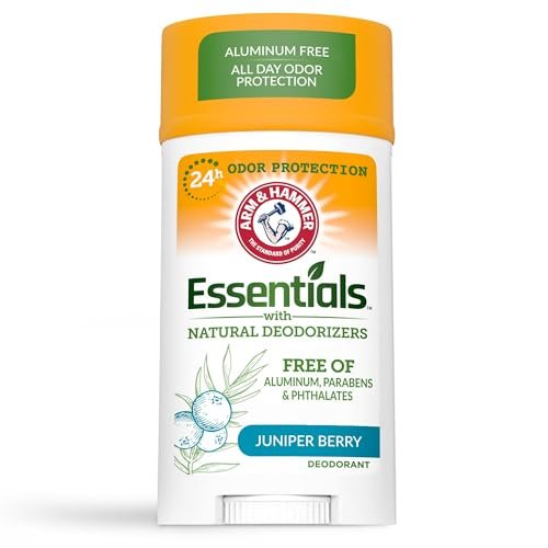 ARM & HAMMER Essentials Deodorant, Juniper Berry, Made with Natural Deodorizers, 2.5 oz - görsel 1