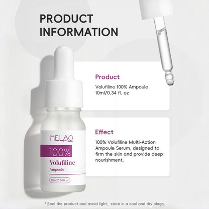 Volufiline 100% Ampoule Serum – Pure Volufiline from France for Face & Body – Skin Elasticity & Volume Enhancement – Anti-Aging Facial Serum for Plump, Firm Skin – 10ml/0.34 fl oz Avelisse