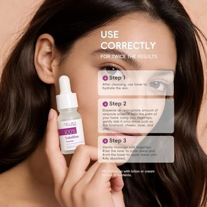 Volufiline 100% Ampoule Serum – Pure Volufiline from France for Face & Body – Skin Elasticity & Volume Enhancement – Anti-Aging Facial Serum for Plump, Firm Skin – 10ml/0.34 fl oz Avelisse