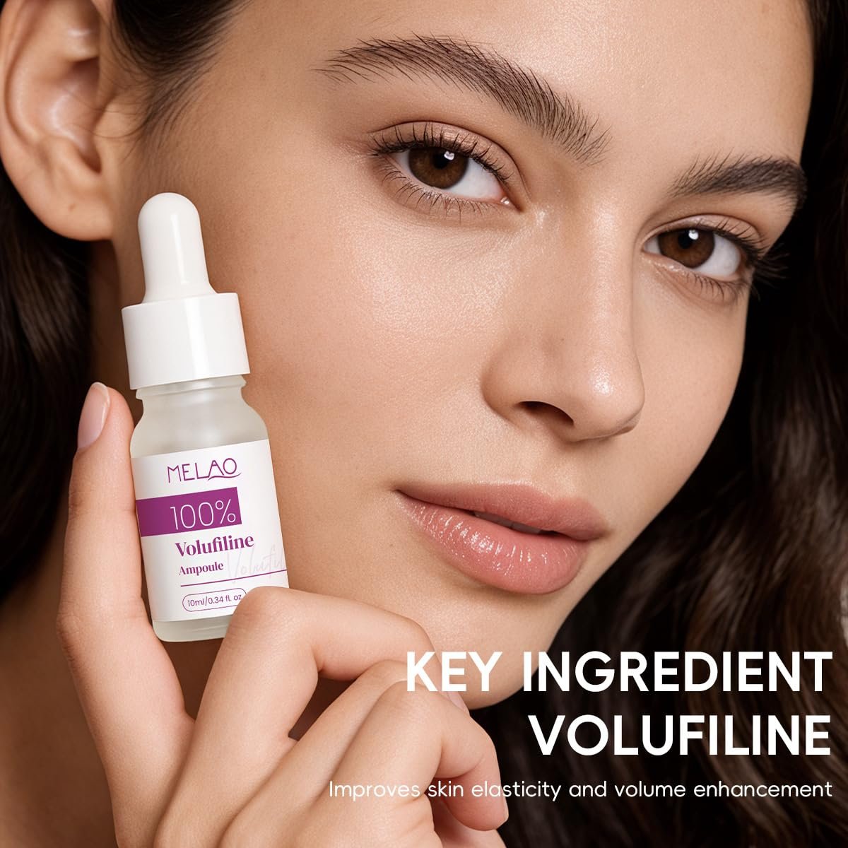 Volufiline 100% Ampoule Serum – Pure Volufiline from France for Face & Body – Skin Elasticity & Volume Enhancement – Anti-Aging Facial Serum for Plump, Firm Skin – 10ml/0.34 fl oz Avelisse