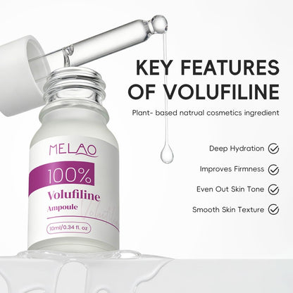 Volufiline 100% Ampoule Serum – Pure Volufiline from France for Face & Body – Skin Elasticity & Volume Enhancement – Anti-Aging Facial Serum for Plump, Firm Skin – 10ml/0.34 fl oz Avelisse