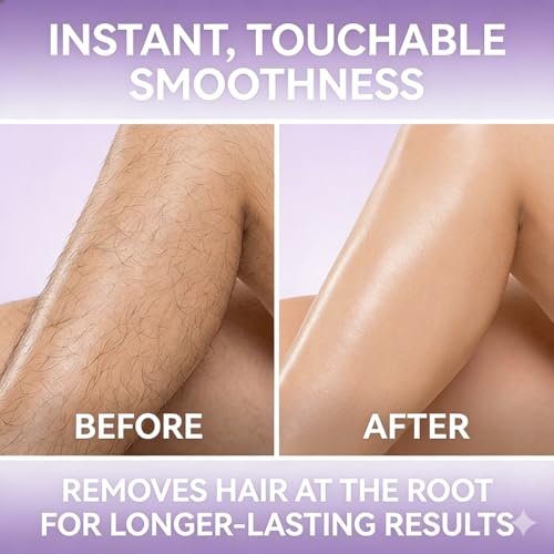 Hair Removal Cream & Mousse Combo Set – Fast-Acting Gentle Depilatory for Women & Men, 100g Tube + 140ml Foam with Scraper, Smooth Spray Avelisse