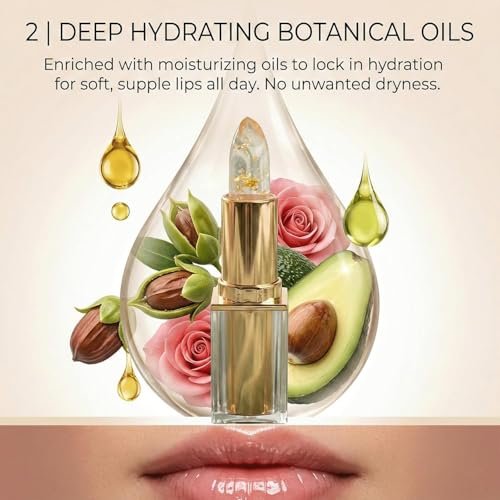 Bicotand PH Adaptive Color Changing Lipstick - Long-Lasting Hydration & Transferproof Clear Lip Color (2-Pack) Avelisse