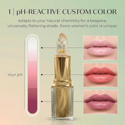 Bicotand PH Adaptive Color Changing Lipstick - Long-Lasting Hydration & Transferproof Clear Lip Color (2-Pack) Avelisse