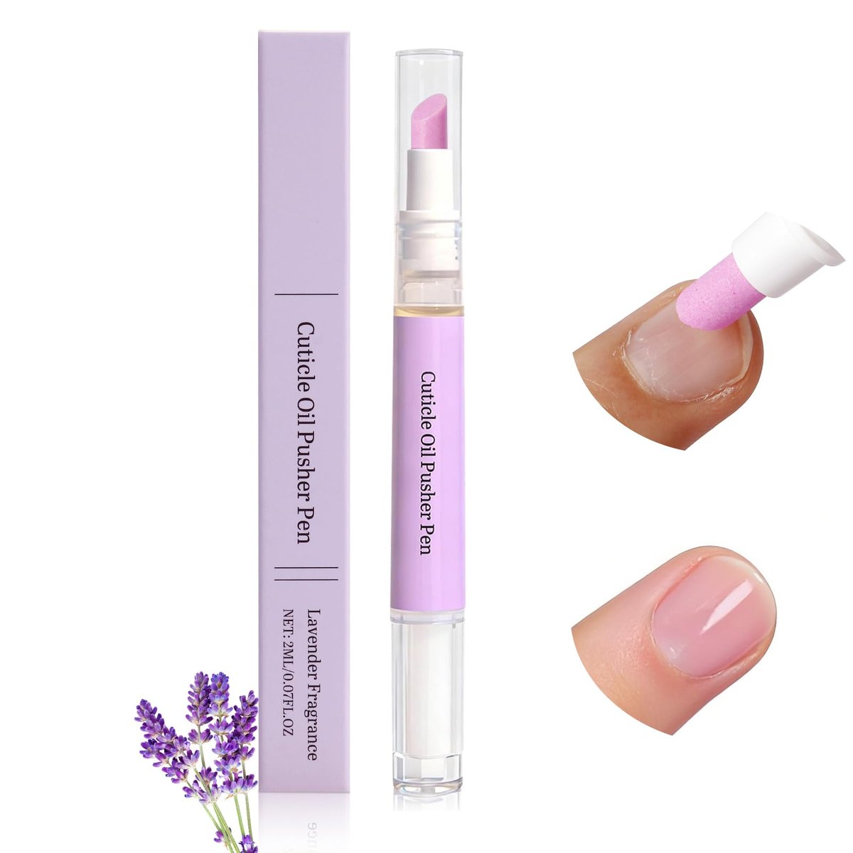 2-in-1 Cuticle Oil Pusher Pen – Precision Nail Tool for Healthy Cuticles - görsel 1