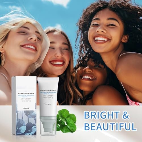 Loobexery Hyalu Cica Water-Fit Sun Serum SPF50 PA++++ - 2 Pack, 1.7 Fl Oz Each - Centella Madagascar Face Sunscreen, Matte No White Cast, UV Defense for All Skin Types Avelisse