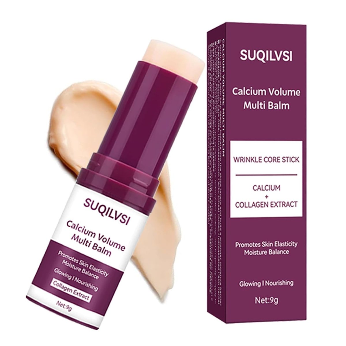 Calcium Multi-Function Moisturizing Stick - Firming & Hydrating Cream for Face, Eyes, Neck - Lightweight Non-Greasy Formula with Collagen, Hyaluronic Acid - Travel-Friendly Moisturizer for All Skin Types Avelisse