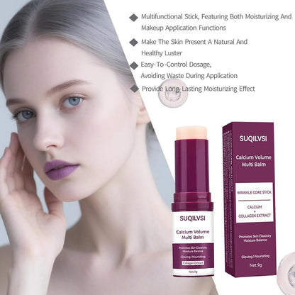 Calcium Multi-Function Moisturizing Stick - Firming & Hydrating Cream for Face, Eyes, Neck - Lightweight Non-Greasy Formula with Collagen, Hyaluronic Acid - Travel-Friendly Moisturizer for All Skin Types Avelisse