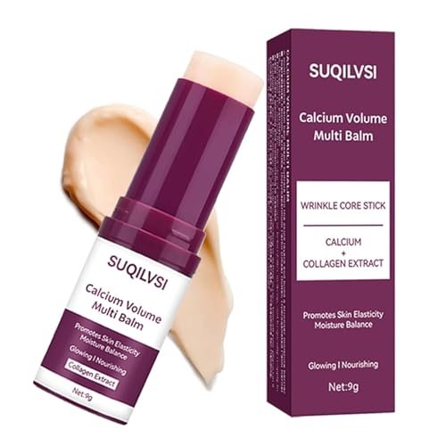Calcium Multi-Function Moisturizing Stick - Firming & Hydrating Cream for Face, Eyes, Neck - Lightweight Non-Greasy Formula with Collagen, Hyaluronic Acid - Travel-Friendly Moisturizer for All Skin Types Avelisse