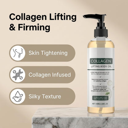 Gloramd Serum Collagen Lifting Body Oil - Hydrating & Firming Dry Oil, Lightweight Fast-Absorbing Non-Greasy Moisturizer for Smooth Radiant Skin, 3.38 Fl Oz Avelisse