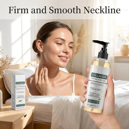 Gloramd Serum Collagen Lifting Body Oil - Hydrating & Firming Dry Oil, Lightweight Fast-Absorbing Non-Greasy Moisturizer for Smooth Radiant Skin, 3.38 Fl Oz Avelisse