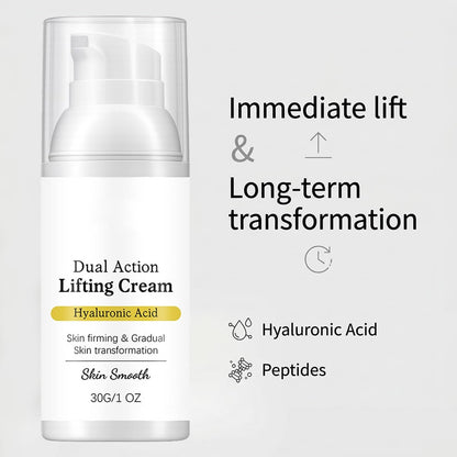 Gloramd Serum OKOA SKIN Dual Action Lifting Cream with Peptides & Hyaluronic Acid – Firming & Hydrating Face Moisturizer for All Skin Types Avelisse