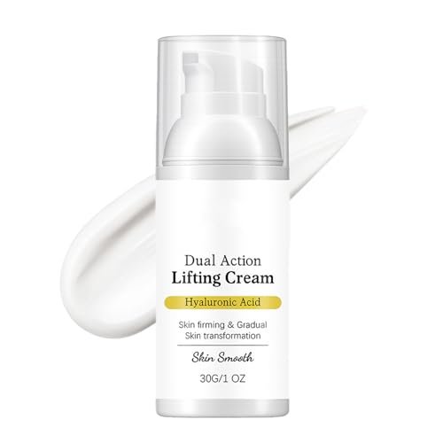 Gloramd Serum OKOA SKIN Dual Action Lifting Cream with Peptides & Hyaluronic Acid – Firming & Hydrating Face Moisturizer for All Skin Types Avelisse