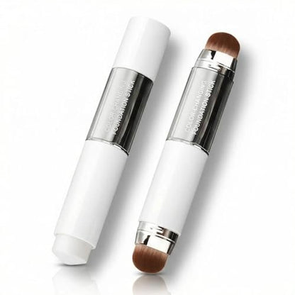 DAISYTREE Korean Color Changing Foundation Stick - 3-in-1 Primer, Foundation & Concealer, Medium to Full Coverage, Self-Adjusting Skin Tone, Natural Finish
