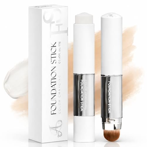 DAISYTREE Korean Color Changing Foundation Stick - 3-in-1 Primer, Foundation & Concealer, Medium to Full Coverage, Self-Adjusting Skin Tone, Natural Finish - görsel 2