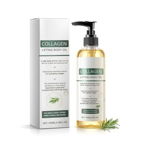 Elycura Collagen Lifting Body Oil – Hydrating & Firming Body Oil for Smoother, Younger-Looking Skin | Lightweight, Non-Greasy | 3.38 Fl Oz Avelisse