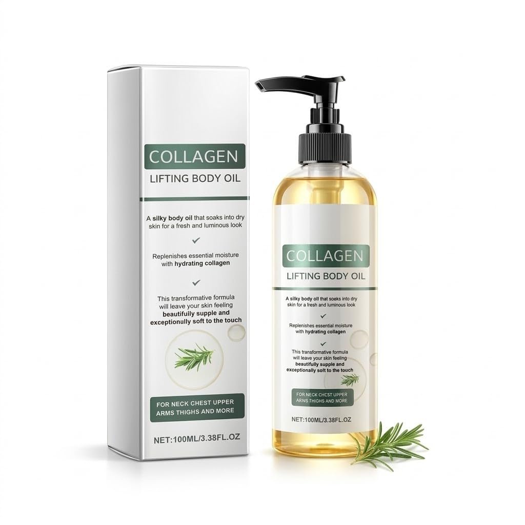 Elycura Collagen Lifting Body Oil – Hydrating & Firming Body Oil for Smoother, Younger-Looking Skin | Lightweight, Non-Greasy | 3.38 Fl Oz Avelisse