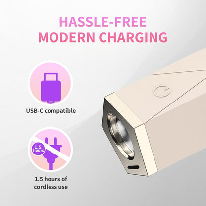 iGel Beauty PRO-X Mini LED Nail Lamp – Portable USB-C Rechargeable Flash Cure Light, Flexible Multi-Arm Design, Hands-Free Sensor, Cordless Nail Curing Lamp (Tan) Avelisse