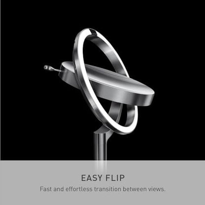 simplehuman Sensor Mirror Trio - 1X, 5X, 10X Magnification, Round Rechargeable Beauty Makeup Mirror with Tru-Lux Full-Spectrum Light, Brushed Stainless Steel Avelisse