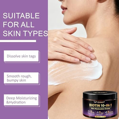 Kerarose QIAWI Biotin 10-in-1 Skin Care Cream for Face & Neck – 50g (1.05 Fl Oz) Avelisse