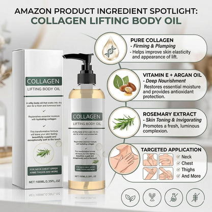 Collagen Lifting Body Oil After Shower – Skin Tightening & Firming Moisturizer Avelisse
