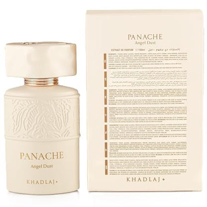 Khadlaj Panache Angel Dust – Sweet, Fruity, Creamy, Musky Extrait de Parfum – Long-Lasting Women's Fragrance, 3.4 oz / 100ml Avelisse