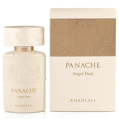 Khadlaj Panache Angel Dust – Sweet, Fruity, Creamy, Musky Extrait de Parfum – Long-Lasting Women's Fragrance, 3.4 oz / 100ml Avelisse