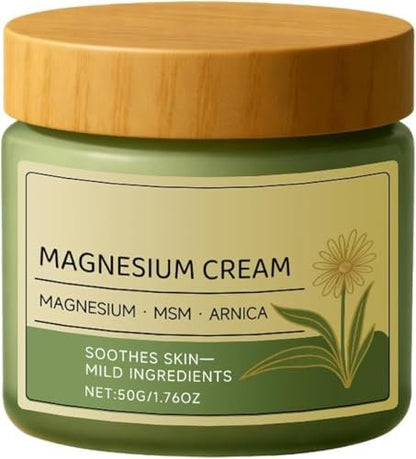 Total ReliefSun Soothing Magnesium Cream with MSM & Arnica – Nerve Relief & Daily Body Care, 50g/1.76oz Avelisse