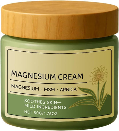 Total ReliefSun Soothing Magnesium Cream with MSM & Arnica – Nerve Relief & Daily Body Care, 50g/1.76oz Avelisse
