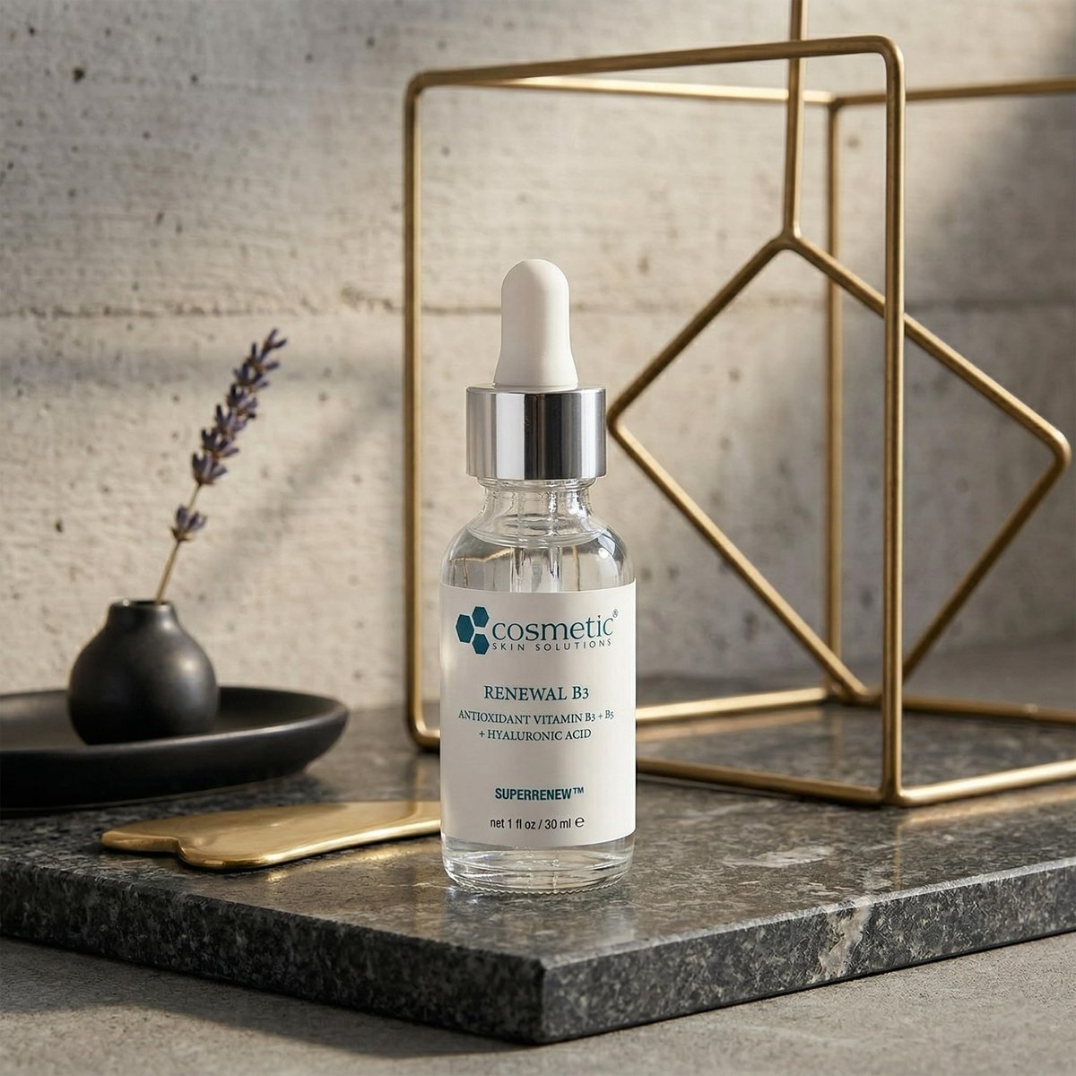 Renewal B3 Serum – 5% Niacinamide with Hyaluronic Acid & Vitamin B5 – Hydrating Face Serum for Dry & Dehydrated Skin – Improves Fine Lines, Uneven Tone & Enlarged Pores – 1 Fl Oz - görsel 9