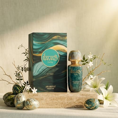 ARABIYAT PRESTIGE Ramad Earthy Extrait De Parfum (100ml) – Unisex Luxury Long Lasting Fragrance with Honey, Mango, Cappuccino & Smoky Patchouli Avelisse