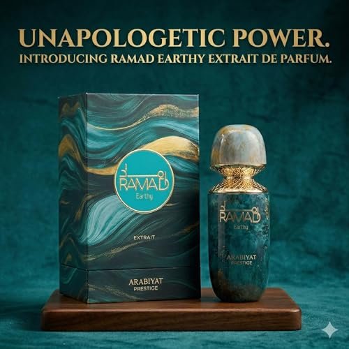 ARABIYAT PRESTIGE Ramad Earthy Extrait De Parfum (100ml) – Unisex Luxury Long Lasting Fragrance with Honey, Mango, Cappuccino & Smoky Patchouli Avelisse