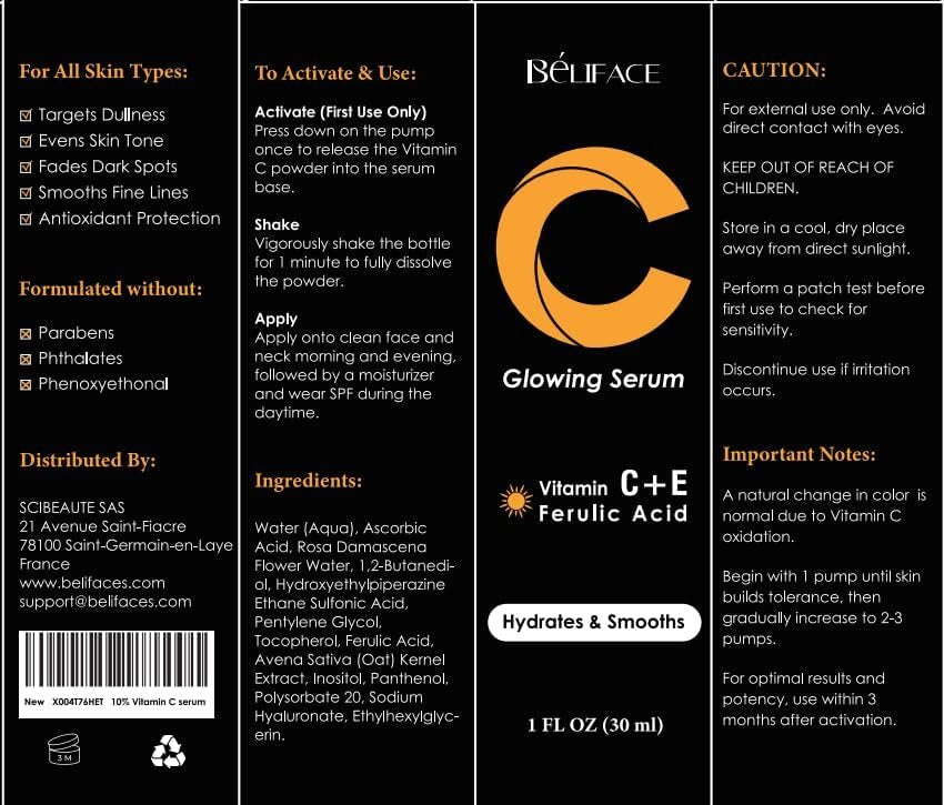 Vitamin C Serum for Face - CE Ferulic Acid Facial Serum for Dark Spots, Uneven Tone & Fine Lines – Paraben-Free – 30ml Brightening & Hydrating Serum - görsel 17