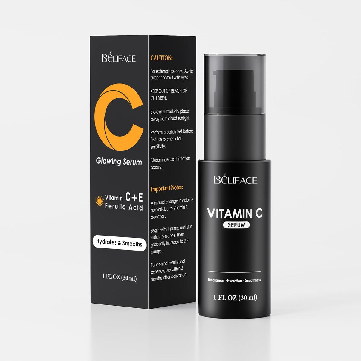 Vitamin C Serum for Face - CE Ferulic Acid Facial Serum for Dark Spots, Uneven Tone & Fine Lines – Paraben-Free – 30ml Brightening & Hydrating Serum - görsel 1