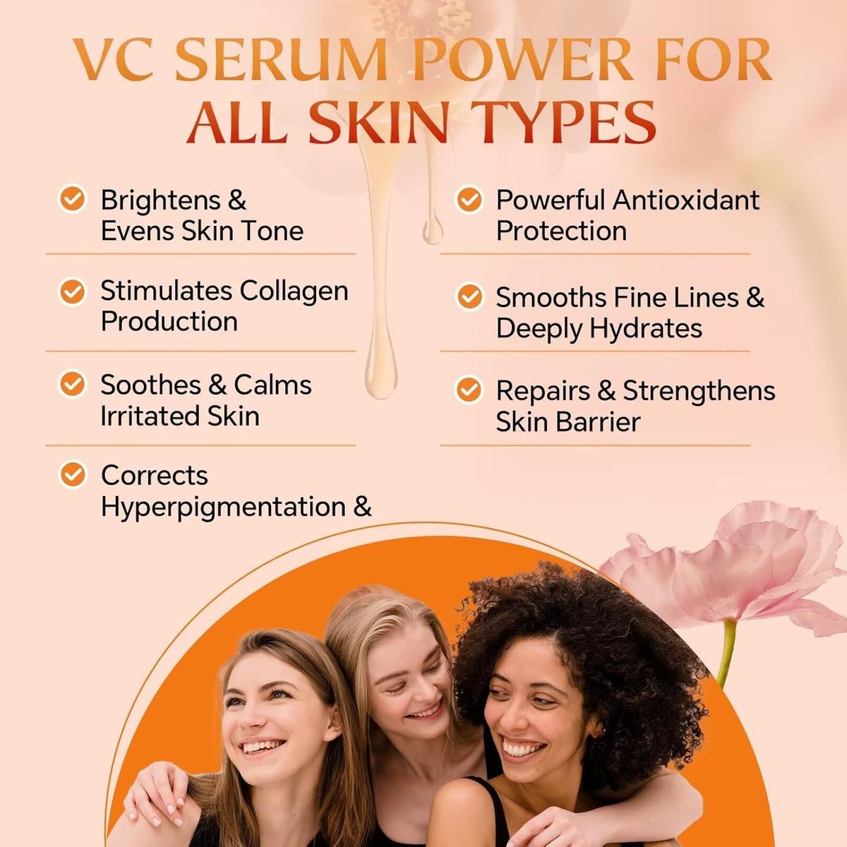 Vitamin C Serum for Face - CE Ferulic Acid Facial Serum for Dark Spots, Uneven Tone & Fine Lines – Paraben-Free – 30ml Brightening & Hydrating Serum - görsel 11