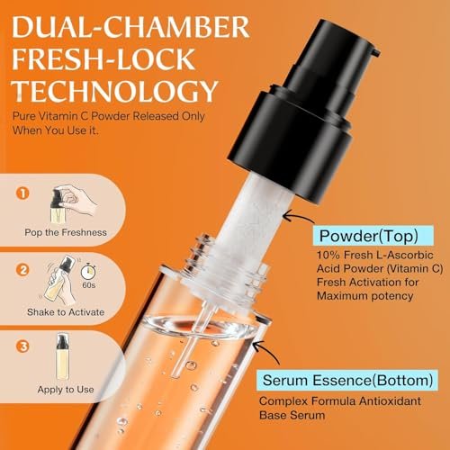 Vitamin C Serum for Face - CE Ferulic Acid Facial Serum for Dark Spots, Uneven Tone & Fine Lines – Paraben-Free – 30ml Brightening & Hydrating Serum - görsel 6