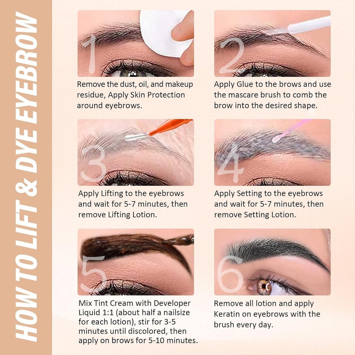 Libeauty Lash Lift Kit and Black Color Kit – Brow Lamination Kit for Beginners, Natural Black, Safe & Effective for Voluminous Thicker Eyelashes or Eyebrows Avelisse