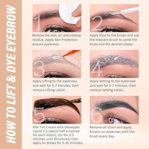 Libeauty Lash Lift Kit and Black Color Kit – Brow Lamination Kit for Beginners, Natural Black, Safe & Effective for Voluminous Thicker Eyelashes or Eyebrows Avelisse
