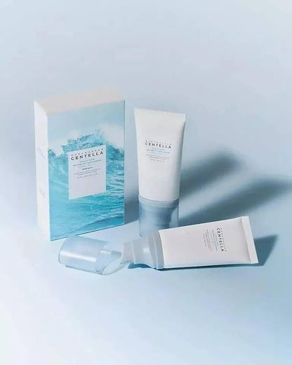 Centella Hyalu-Cica Water-Fit Sun Serum SPF 50 - Korean Sunscreen with Hyaluronic Acid, No White Cast, 50ml (2 Pack) Avelisse