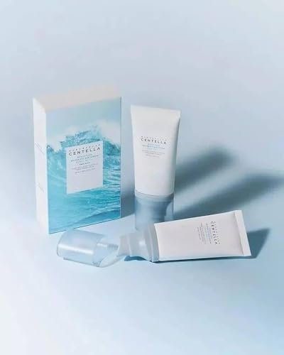 Centella Hyalu-Cica Water-Fit Sun Serum SPF 50 - Korean Sunscreen with Hyaluronic Acid, No White Cast, 50ml (2 Pack) Avelisse