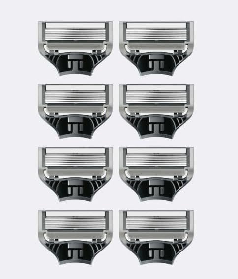 Premium 5-Blade Razor Refills for Men – 8 Count Cartridges, Close & Comfortable Shave, Compatible with Harry Razor Avelisse