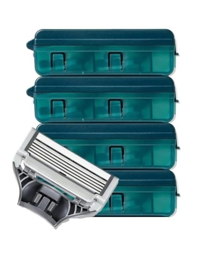 Premium 5-Blade Razor Refills for Men – 8 Count Cartridges, Close & Comfortable Shave, Compatible with Harry Razor Avelisse