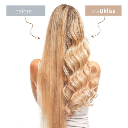 Large 3 Barrel Curling Iron - 1.25" Ceramic Tourmaline Waver for Beach Waves, LCD Adjustable 14 Temperatures 80-210°C, 32mm Hair Curlers Avelisse
