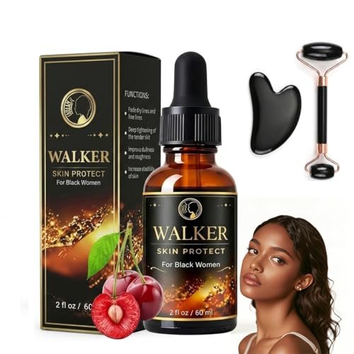 Walker Skin Protect Serum for Black Women - Natural Firming Face Serum, Dark Circle & Uneven Tone Corrector, Lightweight Vitality Oil - görsel 2