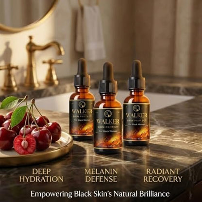 Walker Skin Protect Serum for Black Women - Natural Firming Face Serum, Dark Circle & Uneven Tone Corrector, Lightweight Vitality Oil