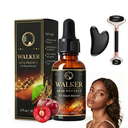 Walker Skin Protect Serum for Black Women - Natural Firming Face Serum, Dark Circle & Uneven Tone Corrector, Lightweight Vitality Oil