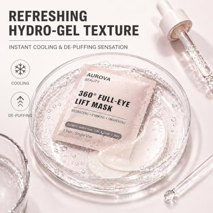 IaramI Aurova Beauty Eye Mask with Bio-Collagen Peptide Complex & Vitamin C – 12 Pieces